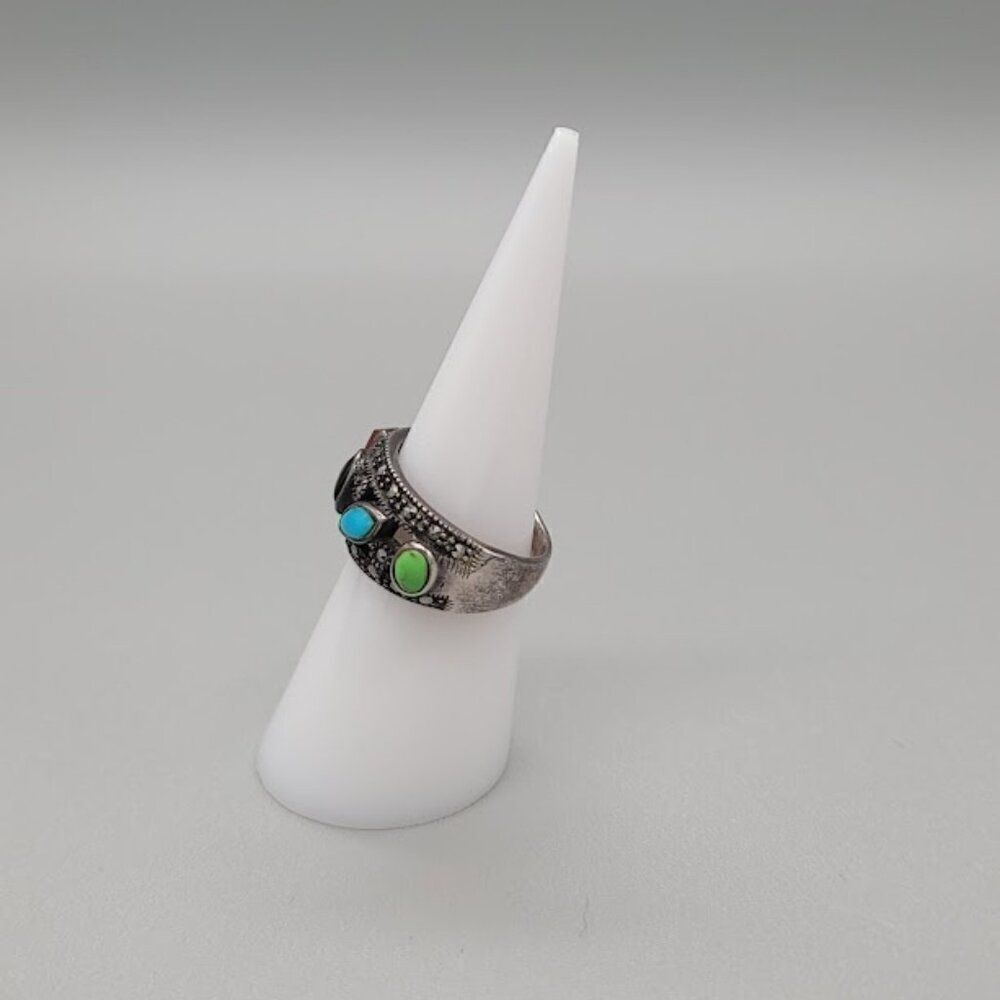 Sterling Silver Multi-Stonering - image 2